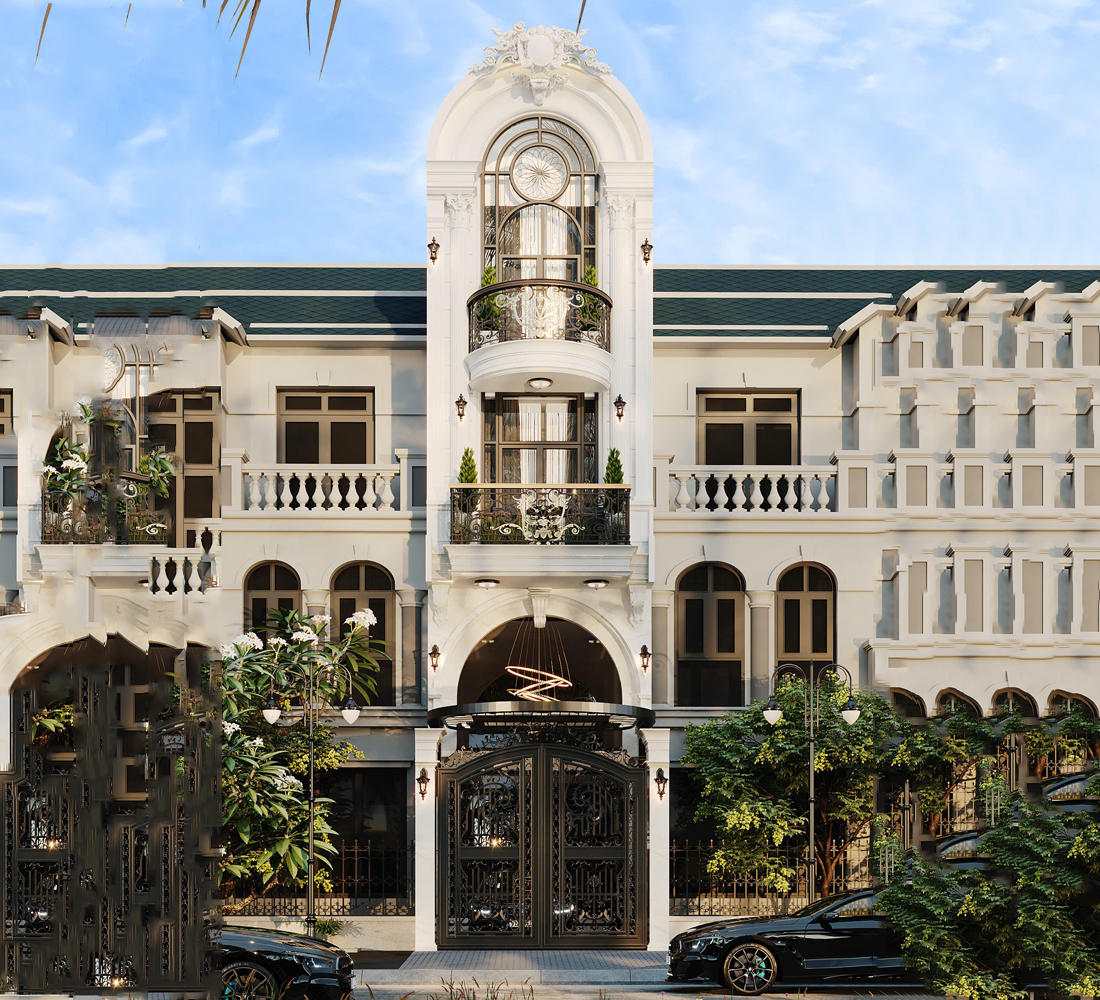 Nhà phố tân cổ điển 4 x 16.2m 